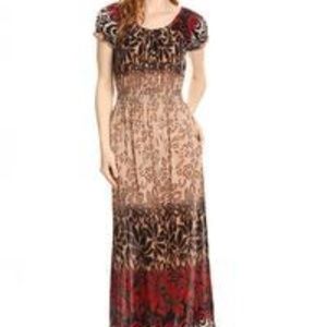 NWT FLORAL PRINTED, MAXI DRESS
